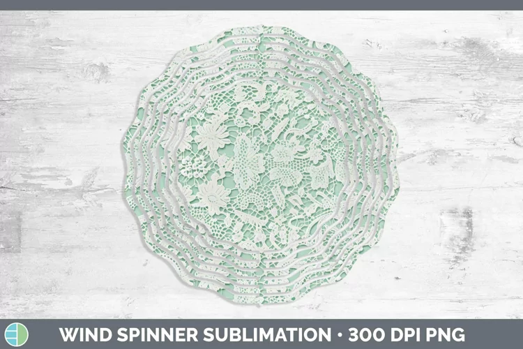 Green 02 Wind Spinner | Sublimation Spinner Designs