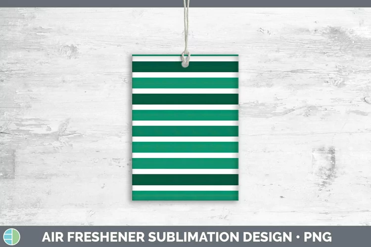 Green Air Freshener | Sublimation Car Freshener Designs