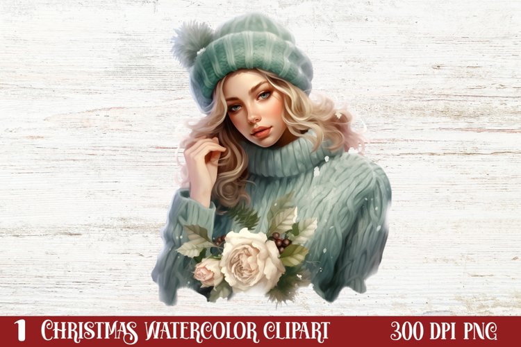 Cozy Green christmas Clipart Sublimation, Christmas PNG