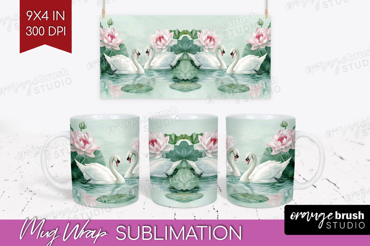 Cottagecore Mug Wrap - Green Coquette Mug PNG Sublimation