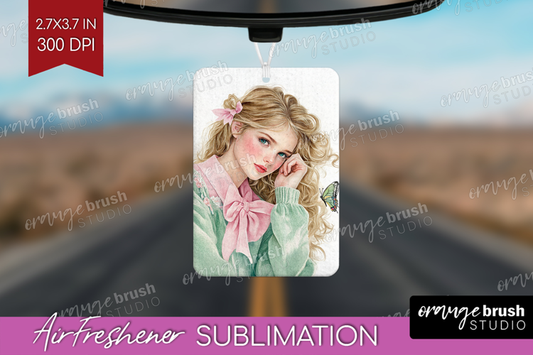 Cottagecore Air Freshener PNG - Green Coquette PNG
