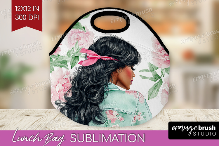 Cottagecore Lunch Bag - Green Coquette Lunch Bug PNG