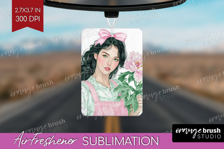 Cottagecore Air Freshener PNG - Green Coquette PNG