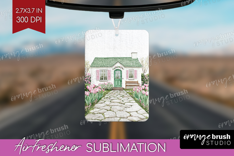 Cottagecore Air Freshener PNG - Green Coquette PNG