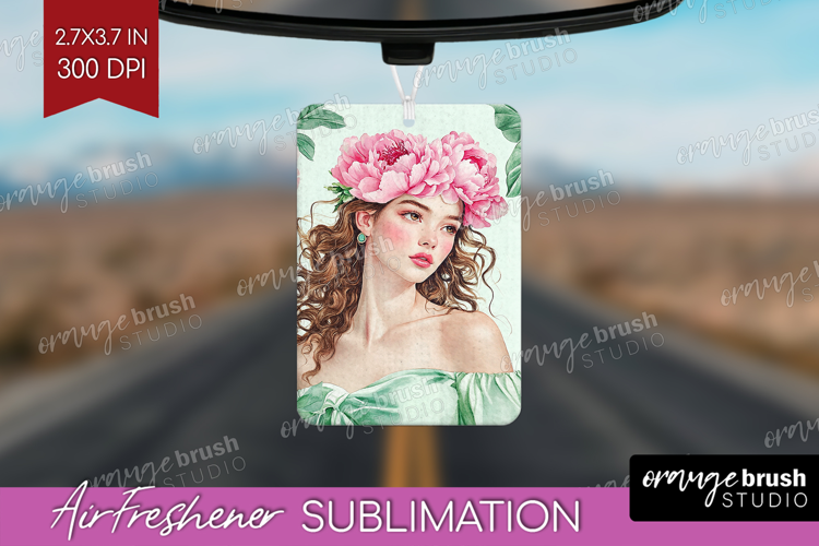 Cottagecore Air Freshener PNG - Green Coquette PNG
