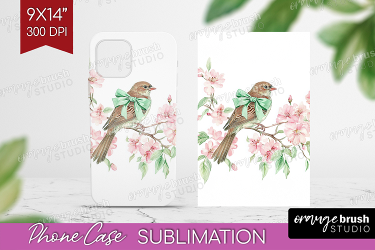 Cottagecore Phone Case PNG - Green Coquette Case PNG