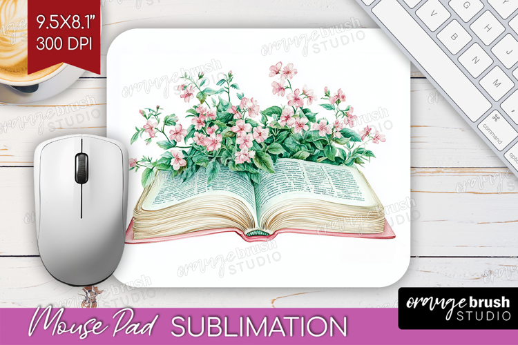 Cottagecore Mouse Pad Sublimation - Green Coquette Mousepad