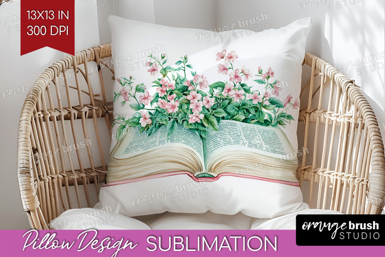 Cottagecore Pillow Sublimation - Green Coquette Pillow PNG