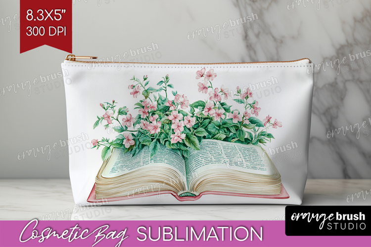 Cottagecore Cosmetic Bag - Green Coquette Makeup Bag PNG