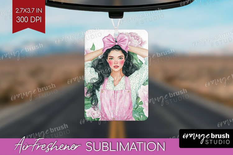 Cottagecore Air Freshener PNG - Green Coquette PNG