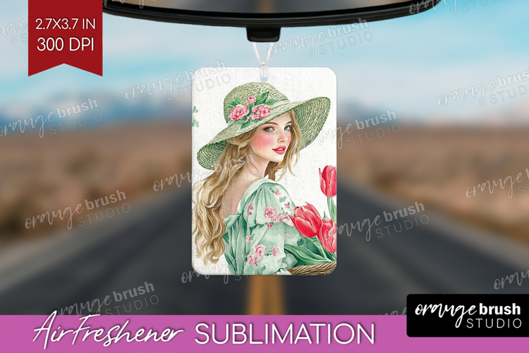 Cottagecore Air Freshener PNG - Green Coquette PNG