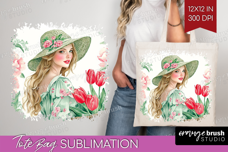 Cottagecore Tote Bag - Green Coquette Tote Bag PNG