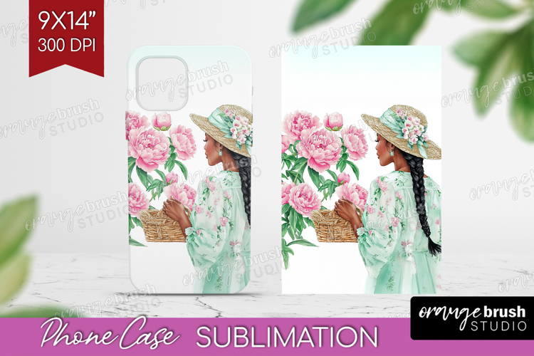 Cottagecore Phone Case PNG - Green Coquette Case PNG