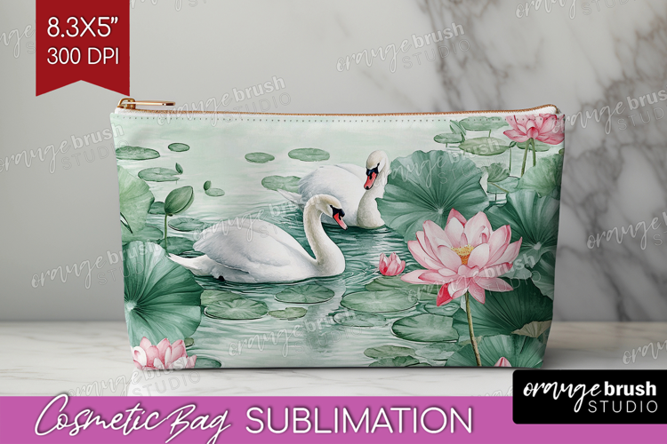 Cottagecore Cosmetic Bag - Green Coquette Makeup Bag PNG