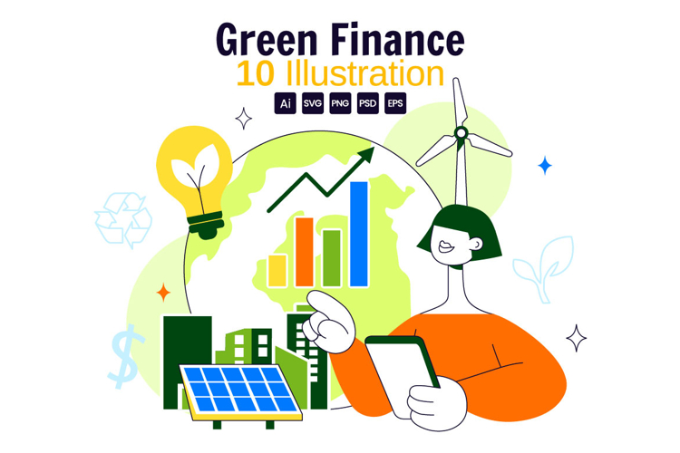 10 Green Finance Investing Illustration