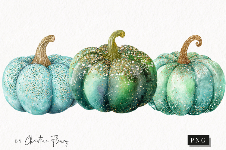 Pumpkin Watercolor Png Image 17
