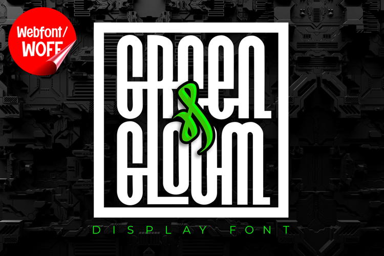 Green and Gloom | Modern Logotype Webfont for Stylish Brand