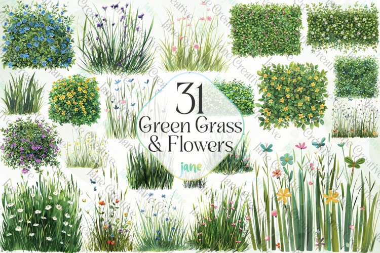 Green Grass Clipart Image 10