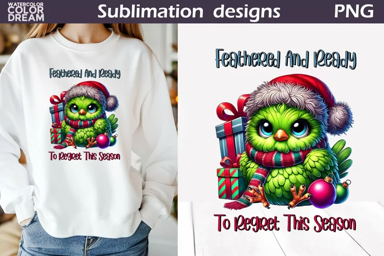 Funny Grumpy Bird T Shirt | Sarcastic Christmas Sublimation