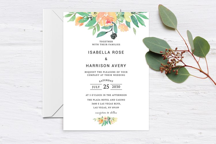 Floral Invitation Template Image 15