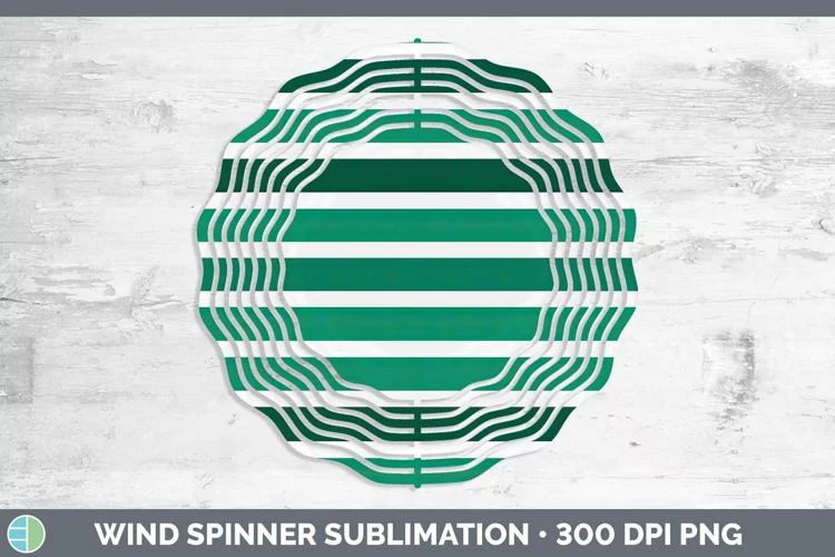 Green Wind Spinner | Sublimation Spinner Designs