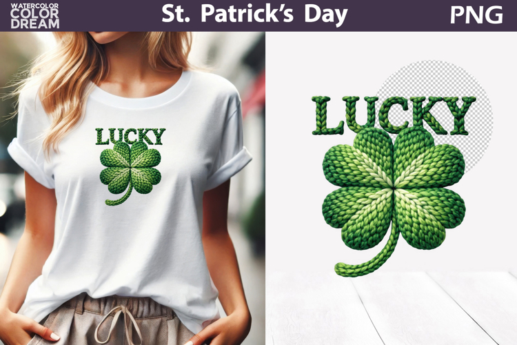 St. Patricks Day Clipart | Lucky Clover Sublimation
