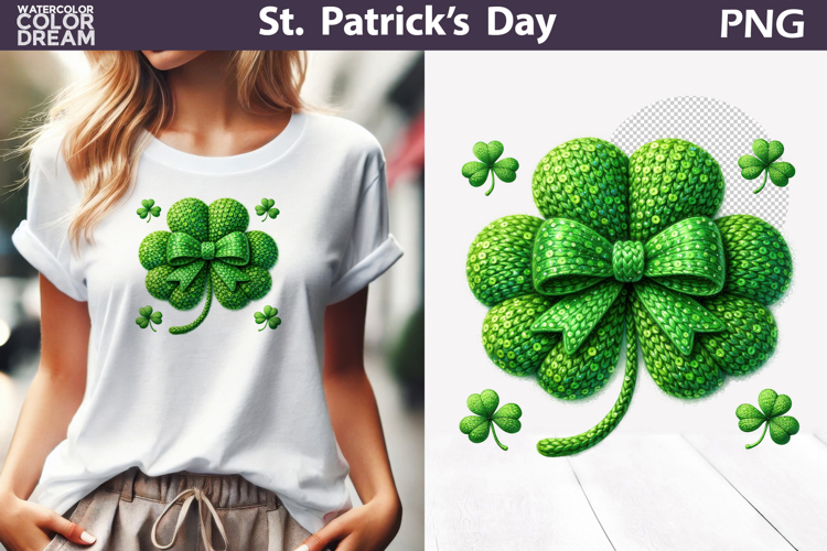 St. Patricks Day Clipart | Lucky Clover Sublimation