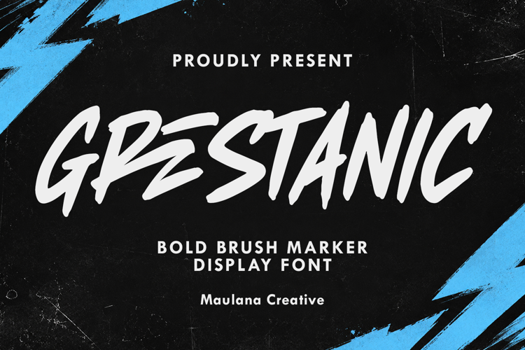 Grestanic Bold Brush Marker Display Font