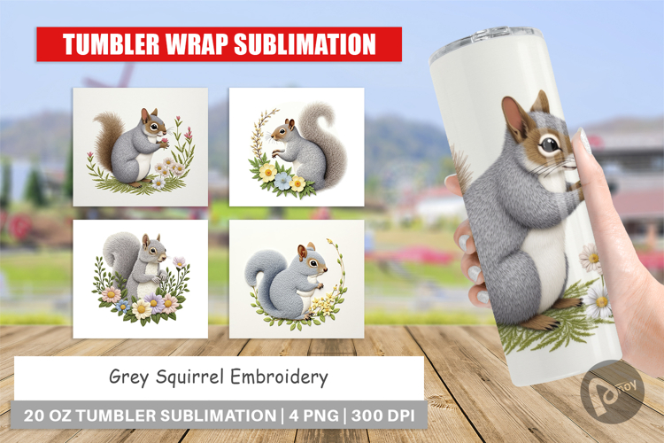 Tumbler Grey Squirrel