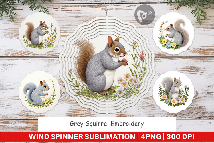 Wind Spinner Grey Squirrel example image 1
