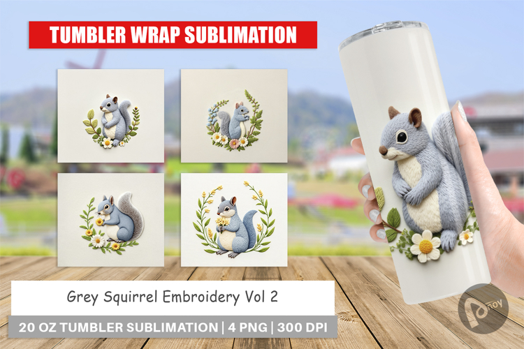 Tumbler Grey Squirrel