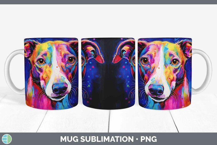 GorgeousGreyhound Mug Wrap design.