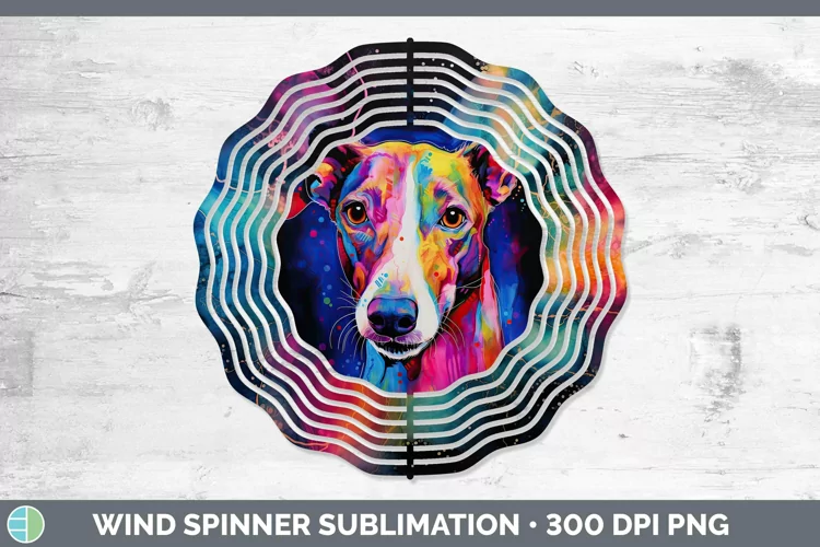 Greyhound Wind Spinner | Sublimation Spinner Designs