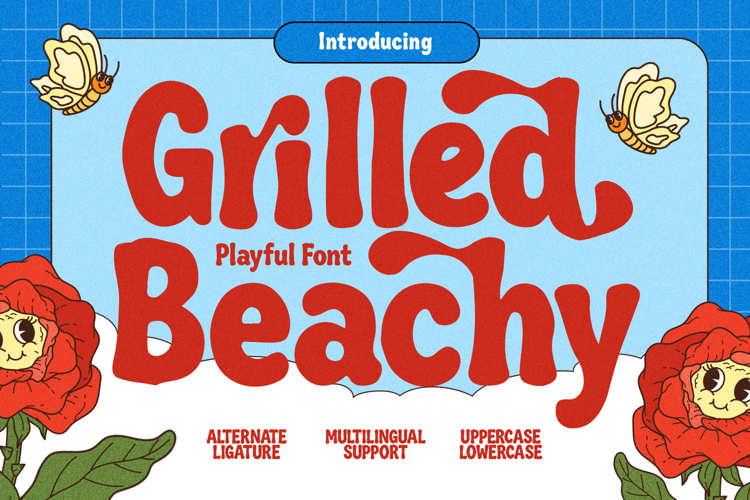 Grilled Beachy Playful Retro Display Font