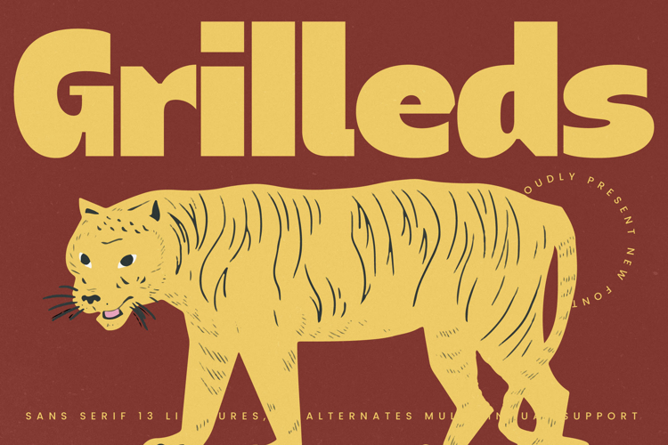 Grilleds - Sans Serif font
