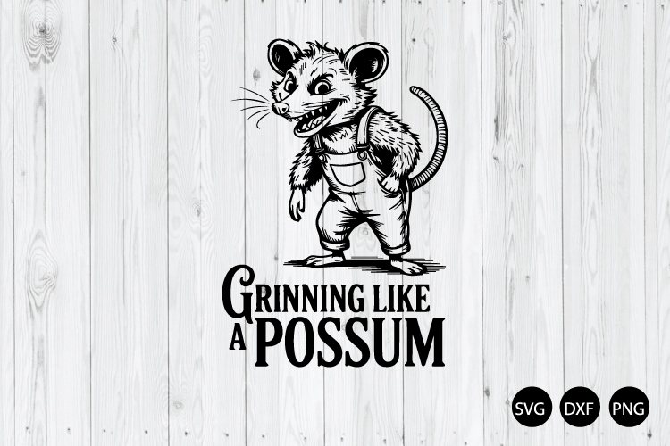Grinning Like a Possum SVG, Possum SVG