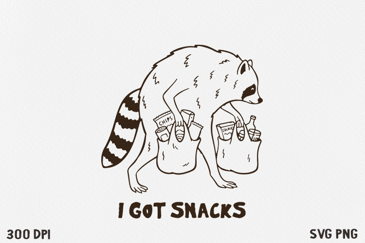 Funny Raccoon SVG PNG, Viral raccoon meme.