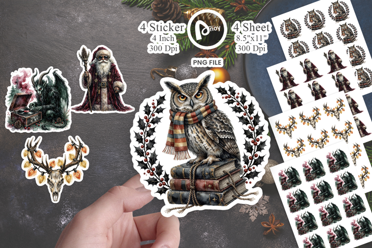 Groovy 70s Occult Gothmas Sticker