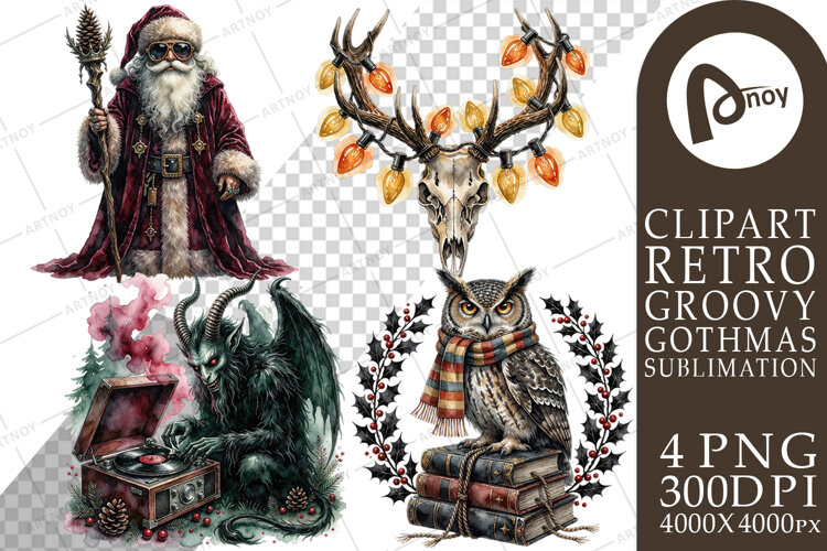 Groovy 70s Occult Sublimation example image 1