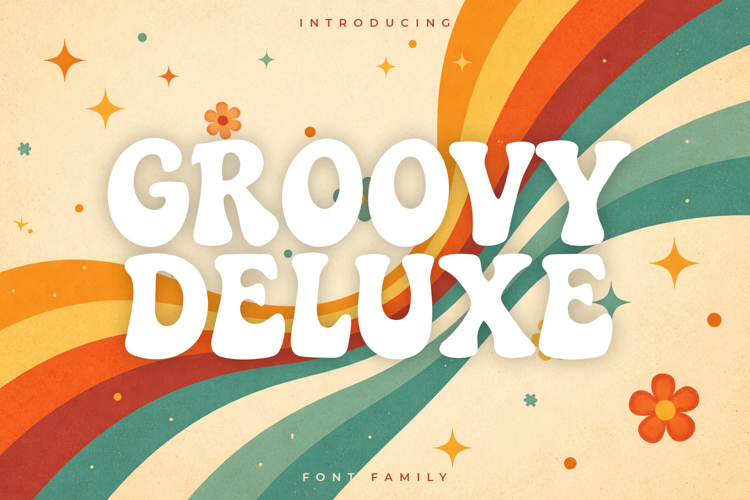Groovy Deluxe - Retro groovy display font