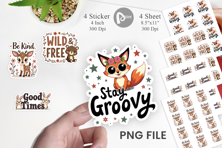 Groovy Friends Sticker