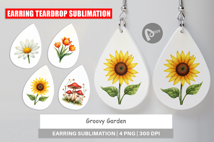 70s Groovy Garden Earring