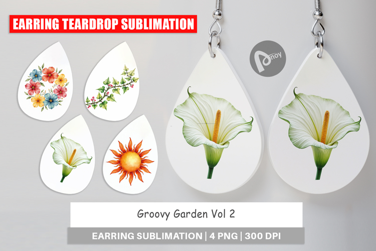 70s Groovy Garden Earring