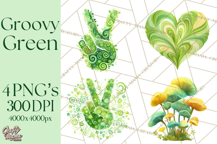 Retro 70s Psychedelic Clipart PNG, Groovy Flowers