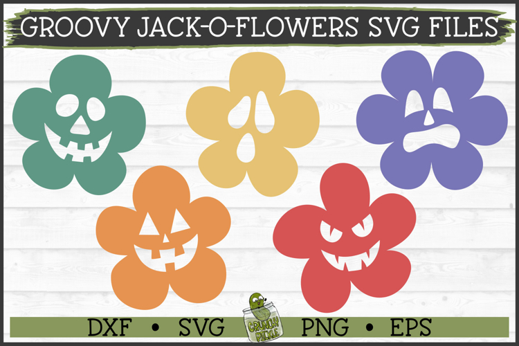 Groovy Jack-O-Flowers SVG Files