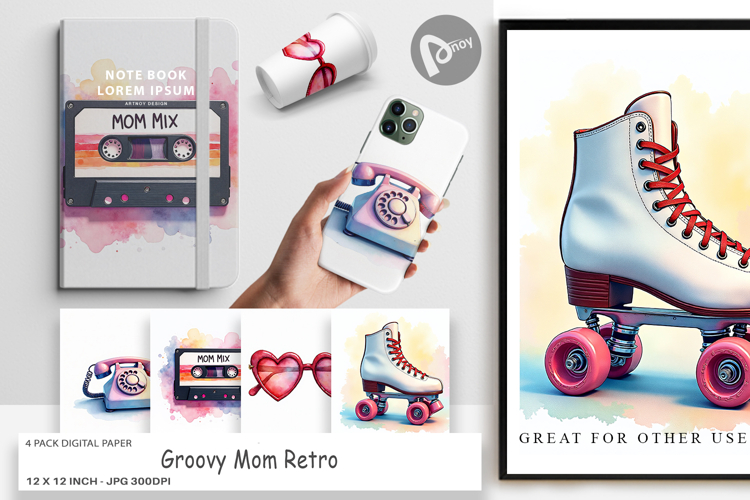 Boho Scrapbook Paper Image 23