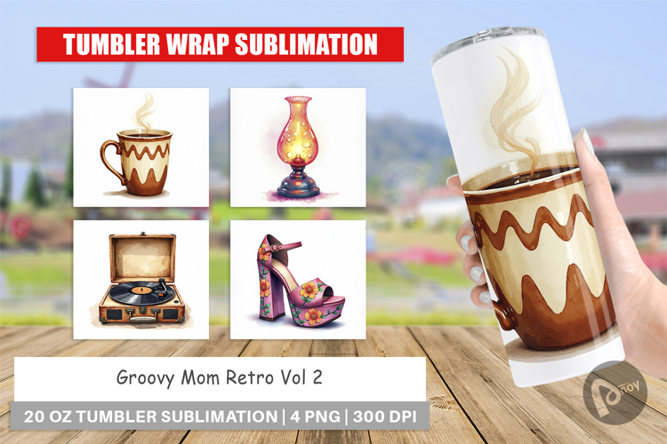 Groovy Mom Retro Tumbler