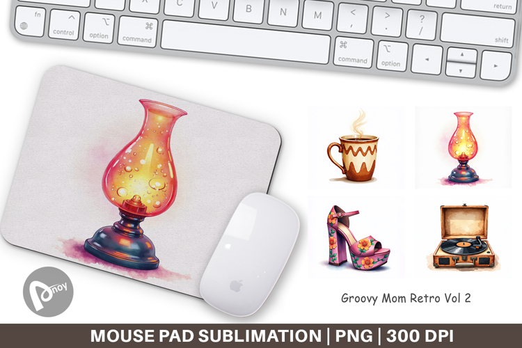 Groovy Mom Retro Mouse Pad