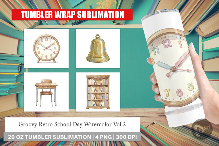 Groovy Retro School Day Tumbler