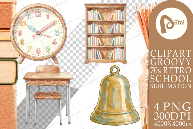 Groovy Retro School Day Sublimation